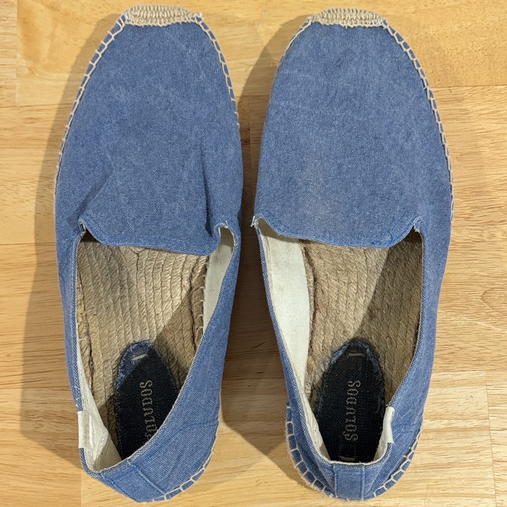 Soludos Espadrille Flats Chambray Slip On
Blue (Size EU45/US12) - Picture 5 of 9